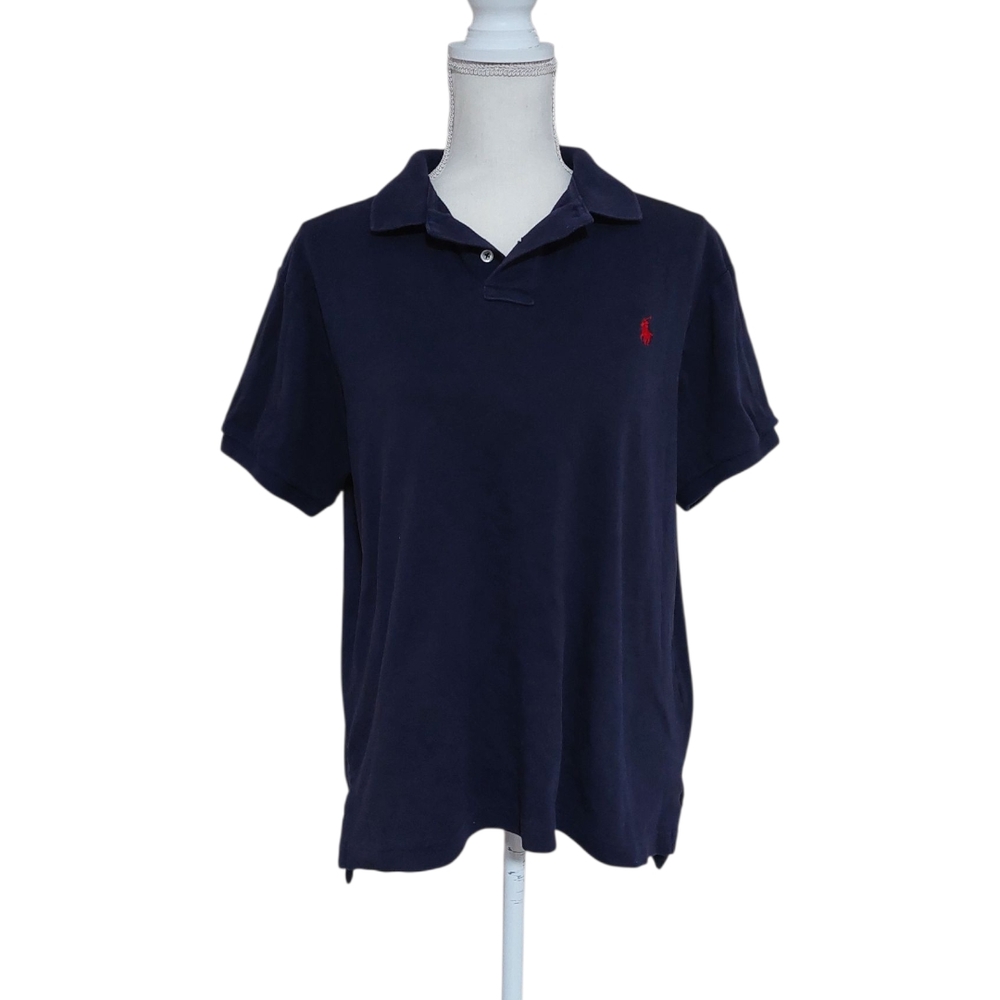 Polo By Ralph Lauren Navy Blue Polo Shirt Sz M